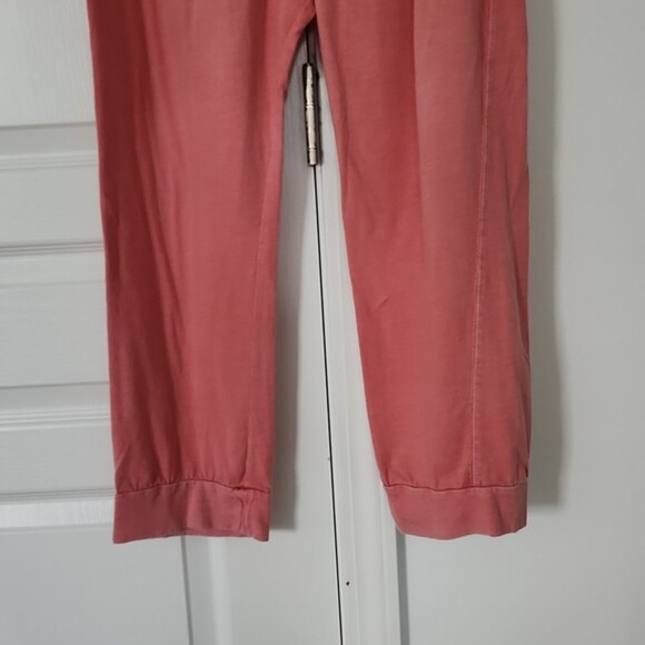 Anthropologie Saturday Sunday Harem Jogger Sweatpants, Coral Pink, Size M - Picture 4 of 10